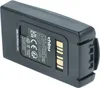 A black battery pack with gold connectors is shown against a white background. Produktbild-Vorschau