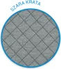 BADUM Poduszka klin pod plecy 60x50x30 cm szara krata Podgląd zdjęcia produktu 4