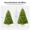 Künstlicher Weihnachtsbaum mit LED Lichterkette und Holzfuß Produktbild-Vorschau 12