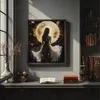 Oh Art  Peinture par numéros Adulte - "Femme avec lune" - Voir les images du produit 2