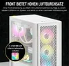 Corsair iCUE 4000D RGB Airflow Mid-Tower True White - Tower Produktbild-Vorschau 30