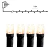 Diagram showing a plug and a string of lights, with a close-up of four individual lights. Podgląd zdjęcia produktu