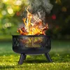Relaxdays Feuerschale mit Funkenschutz, Ø 62 cm, mit Produktbild-Vorschau 10