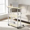Höhenverstellbar Schreibtische mit Rädern PC Büro 60x40 cm Produktbild-Vorschau 2