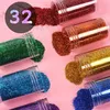 32 Farben Glitzerpulver Set, Glitzer Pulver Glitter Bunte Produktbild-Vorschau 4