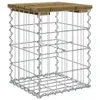 A product shot of a gabion bench with a wooden top. Náhled obrázku produktu