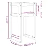 Pflanzkübel 2 Stk. Schwarz 40x40x81 cm Massivholz Kiefer Produktbild-Vorschau 8