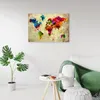 Leinwandbild weltkarte in farbe 60x40 cm Feeby farbe Produktbild-Vorschau 2