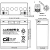 CSB-EVX12200, 12V loodaccu AGM, 20Ah, afmetingen Productafbeelding-voorbeeld 9