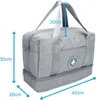 Intirilife Wasserfeste Reisetasche GRAU - 40 x 17 x 30 cm Produktbild-Vorschau 2