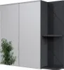 Skříňka se zrcadlem do koupelny Vicco Irma Antracit vysoký Náhled obrázku produktu 1