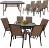 Zestaw Mebli Ogrodowych Balkon Taras Stół 120X70 +6X Podgląd zdjęcia produktu 1