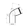 Poloplast POLO-KAL XS Bogen DN 40/67, 1 Stk. Produktbild-Vorschau 2
