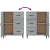 The Living Store Sideboard Grau Sonoma 69,5x34x90 cm Produktbild-Vorschau 10