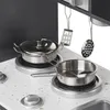 Cucina in legno XXL con illuminazione LED, grembiule e Anteprima dell’immagine prodotto 14