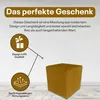Best For Home | Würfel Pouf Hocker | Senfgelb Poof Produktbild-Vorschau 4