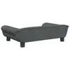 Hundebett Dunkelgrau 70x48x22 cm Samt Produktbild-Vorschau 5