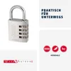 ABUS Cadenas antivol à combinaison 4 Chiffres – rouge Voir les images du produit 10