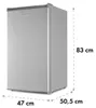 KlarsteinGarfield Eco L, mrazák, 64 l, 3 zásuvky, šedý Náhled obrázku produktu 8