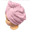 Turbante per capelli in spugna ad asciugatura rapida rosa, Anteprima dell’immagine prodotto 7