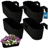 KOTARBAU® Lot de 4 Jardinière Extérieur Pot de Fleur PVC Voir les images du produit 1