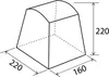 Tente de cuisine polyvalente Camping 220x160 Camp Inn Voir les images du produit 5