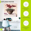 ARTland Poster Orchideen in Bordeaux Größe: 40x40 cm Produktbild-Vorschau 3