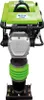 A front view of a green and gray tamping rammer. Náhľad obrázku produktu