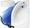 Badland Eckbadewanne Acryl 130x85 cm, Rechts, Weiß, 90 Produktbild-Vorschau 8