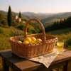 Creative Home Vassoio in Vimini con Manico e Fondo in Anteprima dell’immagine prodotto 3