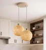 Luxolar LED závěsné svítidlo 2 žárovky E27 ratan boho Náhled obrázku produktu 5