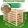 Moderner Komposter aus Lärchenholz Massivholz Produktbild-Vorschau 3