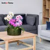 KOTARBAU® Keramik Pflanzschale rund Grün Höhe 13 cm ⌀ 28 cm Produktbild-Vorschau 2