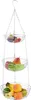 Relaxdays Obstkorb hängend, HxD: 82 x 26,5 cm, 3 Etagen, Produktbild-Vorschau 1