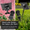 ENOVALITE LED Solar-Gartenstrahler 200 lm warmweiß schwarz Produktbild-Vorschau 7