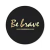 MuchoWow® Mauspad Mousepad Zitate - Gold - Schwarz 30x30 cm Produktbild-Vorschau 1