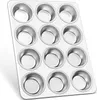 Edelstahl Muffinform für 12 Muffins 1 Stück - Hochwertige Produktbild-Vorschau 1