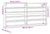 VidaXL 847949, Drewno, Drewno, 60 kg, 10 pół., 1000 mm, 85 Podgląd zdjęcia produktu 8