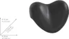 A heart-shaped pillow with dimensions shown in a diagram. Podgląd zdjęcia produktu