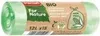A roll of green trash bags with branding and product information. Voir les images du produit
