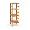 Relaxdays Badregal Holz, 3-5 Ablagen, Standregal aus Produktbild-Vorschau 9