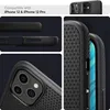 Collage of images showing a black phone case from different angles and close-ups of its texture and design. Anteprima dell’immagine prodotto