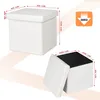 EUGAD Sitzhocker mit Stauraum, Faltbar, Fußhocker, aus Produktbild-Vorschau 3