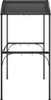 A front view of a dark gray grill gazebo with a canopy and two shelves. Náhľad obrázku produktu