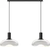 Dieter Knoll Hängeleuchte Modern Metall Glas Schwarz Produktbild-Vorschau 2