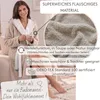 CalmyLIFE Badjas dames, zachte ochtendjas - met Productafbeelding-voorbeeld 2