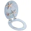 vidaXL Siège de toilette avec couvercle Soft-Close MDF Voir les images du produit 8