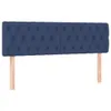 vidaXL Kopfteile Blau 144x7x78/88 cm Stoff Produktbild-Vorschau 1