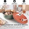 Römertopf Brottopf Rund Ø 30cm - Brotkasten Grün aus Produktbild-Vorschau 3