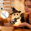 Ghosts Leselampe Halloween Deko, LED Geister Mit Gitarre Produktbild-Vorschau 2